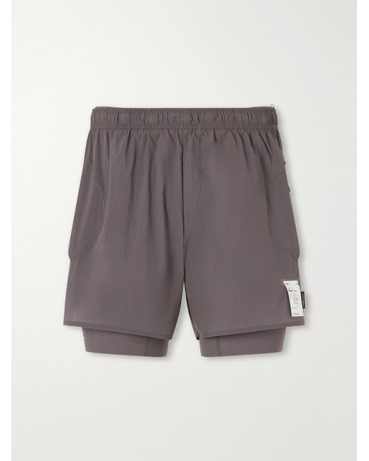 Satisfy Gray Rippy&Trade; Layered 5&Quot; Cordura&Reg; And Justice&Trade; Running Shorts for men