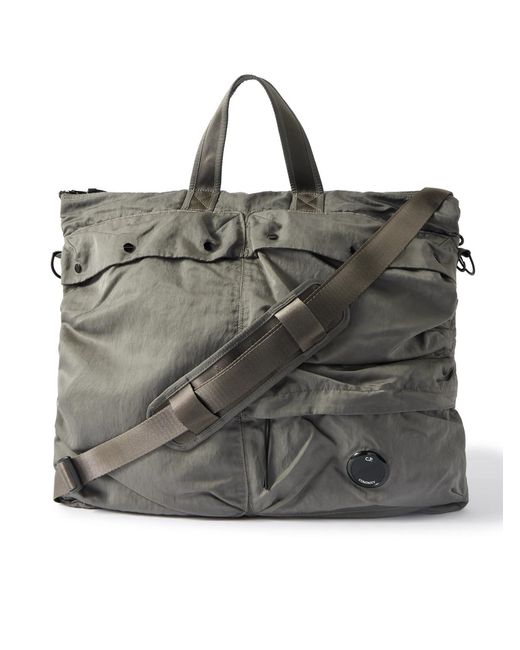 【美品】C.P. COMPANY NYLON B TOTE BAG[GRAY] C.P. Company Logo-appliquéd Garment-dyed Nylon B Tote Bag in Gray