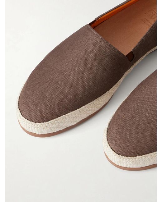 Mulo White Canvas Espadrilles for men