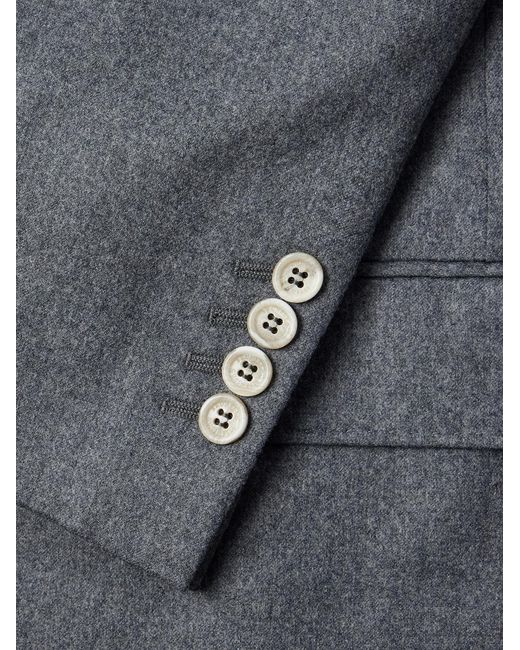 Brunello Cucinelli Gray Virgin Wool Suit Jacket for men