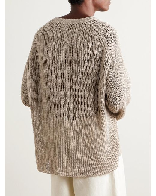 STÒFFA Natural Linen Sweater for men