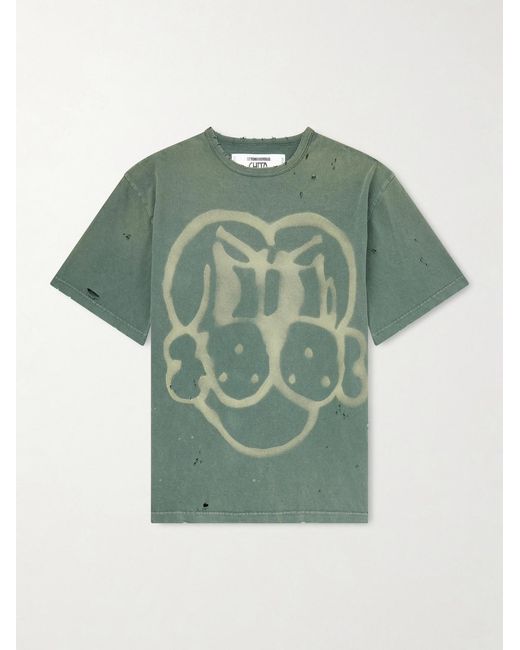 Neighborhood Green Chito Savage Cotton-jersey T-shirt for men