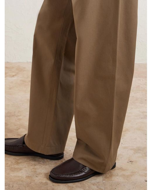 Loro Piana Natural Fuji Cleveland Cotton-gabardine Wide-leg Trousers for men