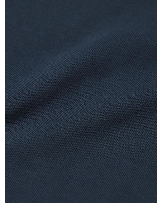 Drake's Blue Hiking Cotton-jersey T-shirt for men