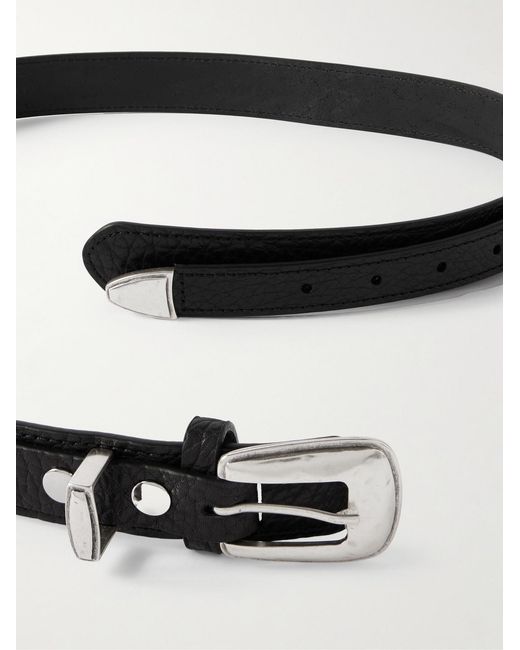 Lemaire Black 3Cm Full-Grain Leather Belt for men