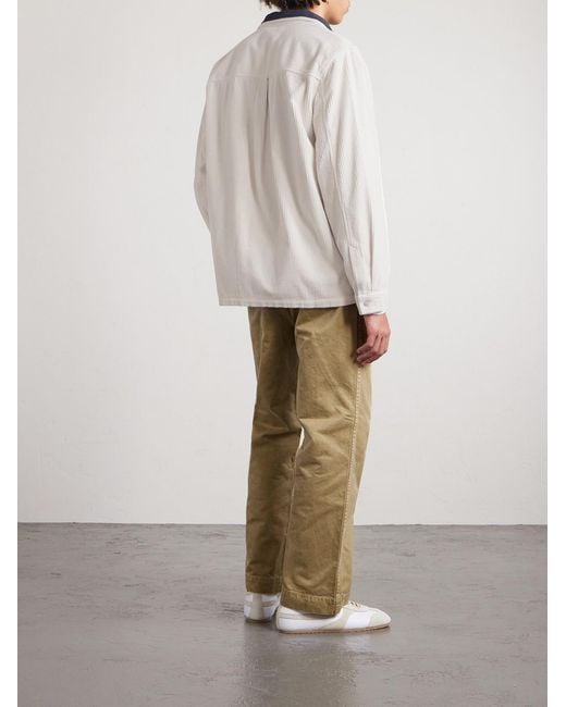 Folk Natural Anniversary Patch Cotton-corduroy Overshirt for men