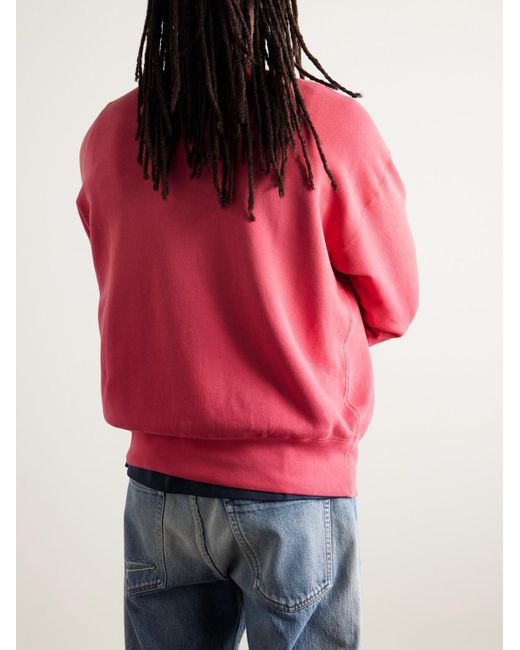 Polo Ralph Lauren Pink Logo-Print Cotton-Blend Jersey Sweatshirt for men