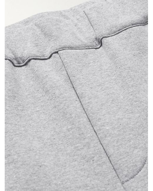 Hanro Gray Smartwear Tapered Organic Cotton-Blend Jersey Sweatpants for men