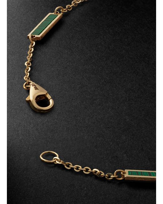 JIA JIA Black Gold Malachite Bracelet for men