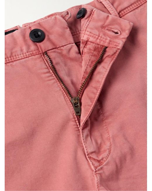 Bermuda slim-fit in twill di cotone di Incotex in Pink da Uomo