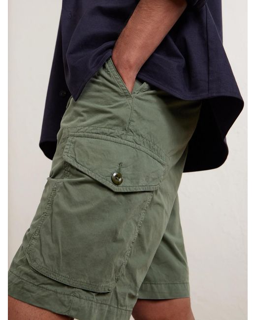 Hartford Green Battle Straight-Leg Cotton Shorts for men