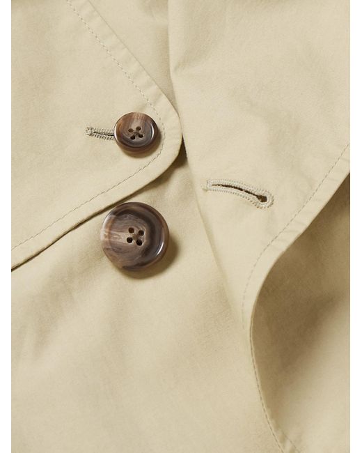 Polo Ralph Lauren Natural Double-breasted Belted Brushed Cotton-blend Twill Trench Coat for men