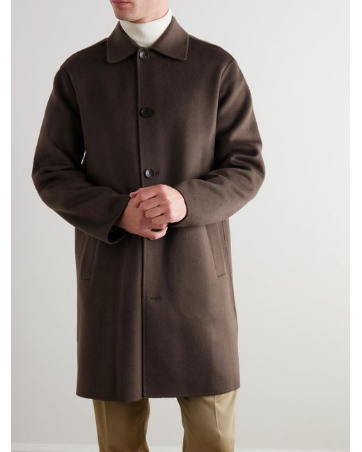 Mr P. Brown Double-Faced Wool And Cashmere-Blend Felt Car Coat for men