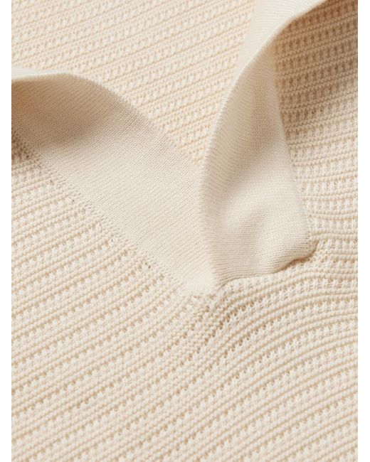 Sunspel Natural Cotton Polo Shirt for men