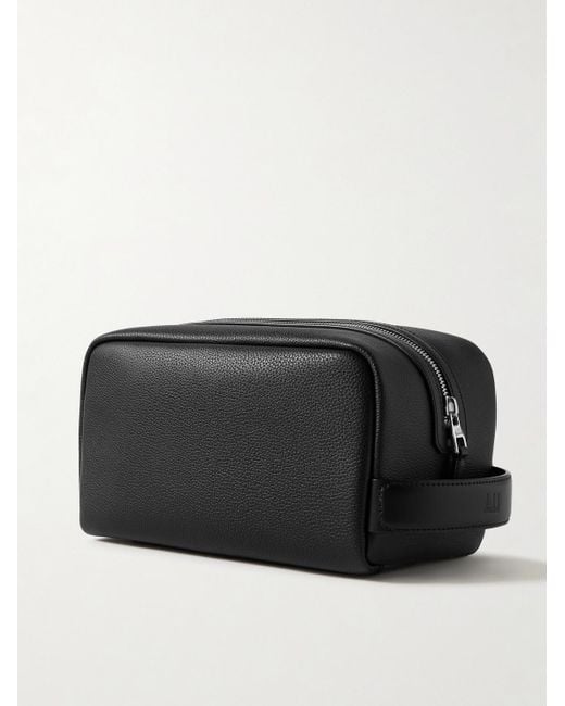 dunhill 1893 Harness Full Grain Leather Wash Bag in Black for Men Lyst UK