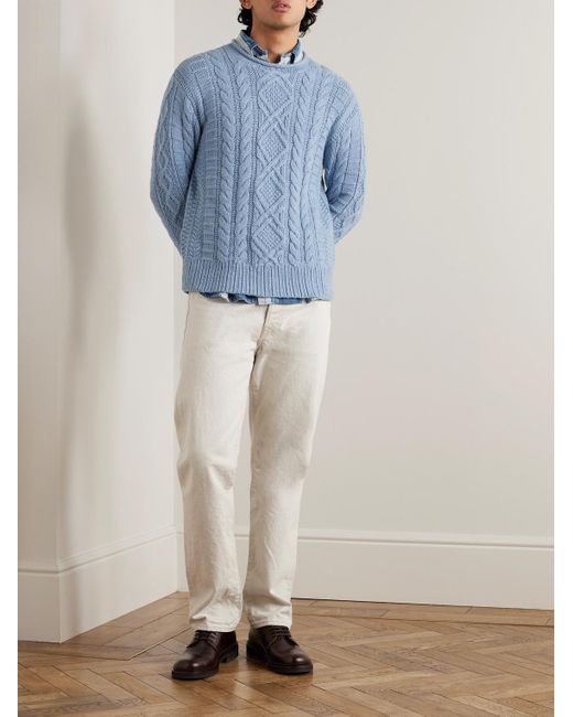 Polo Ralph Lauren Blue Cable-knit Cotton for men