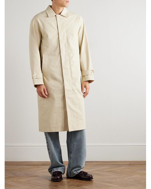 NN07 Natural Gibson 8446 Organic Cotton Trench Coat for men