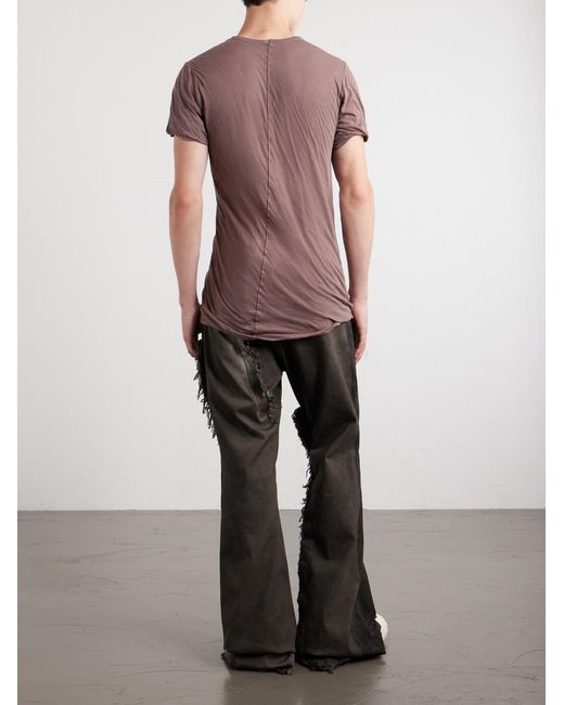 Rick Owens Pink Double Cotton T-Shirt for men