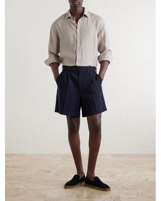 Sunspel White Linen Shirt for men