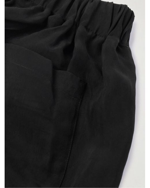 Frankie Shop Leland gerade geschnittene Shorts aus Bemberg® in Black für Herren