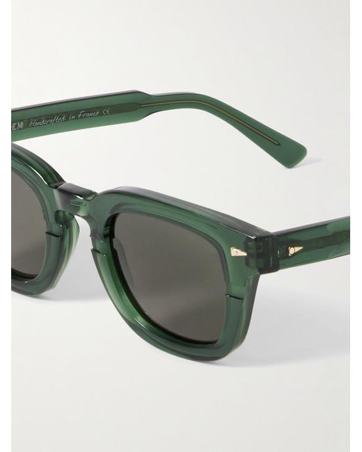 Ahlem Green Champ De Mars Square-frame Acetate Sunglasses for men