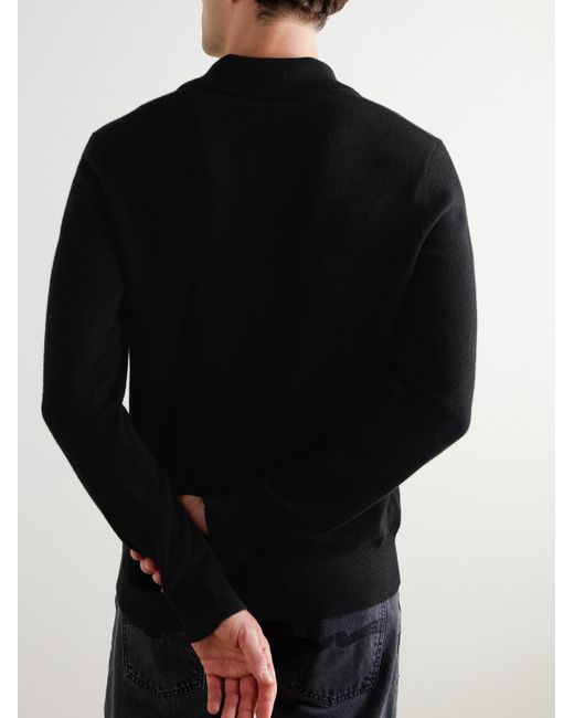 Cliff Cashmere Polo Shirt di Mr P. in Black da Uomo