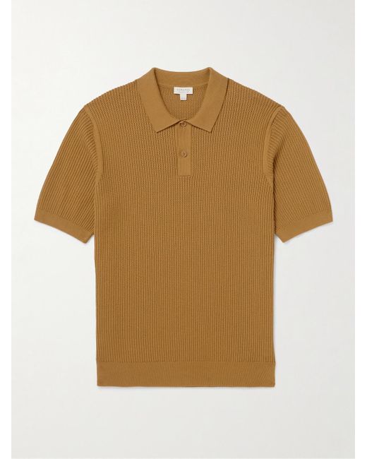 Sunspel Polohemd aus Supima®-Baumwolle in Brown für Herren