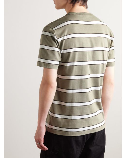 Norse Projects Gray Johannes Striped Organic Cotton-jersey T-shirt for men