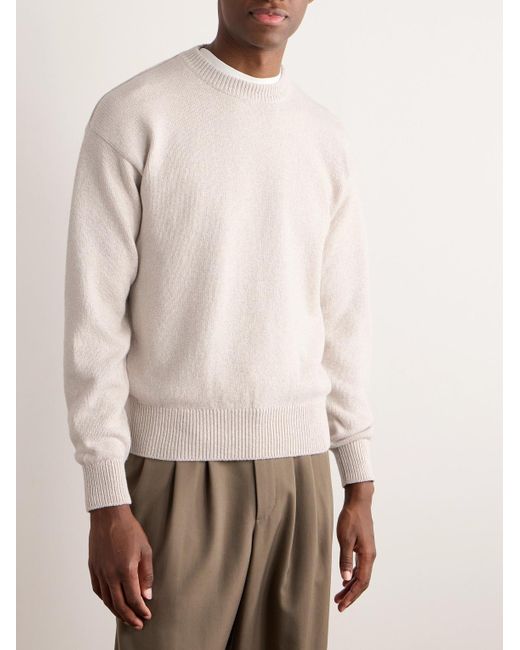 Loro Piana Natural Cotton And Cashmere-blend Sweater for men