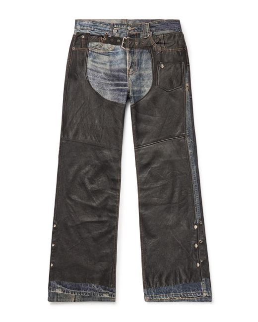 Acne Gray Pentyone Bootcut Trompe L'oeil Jeans for men