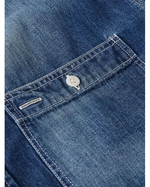 Beams Plus Blue Denim Shirt for men