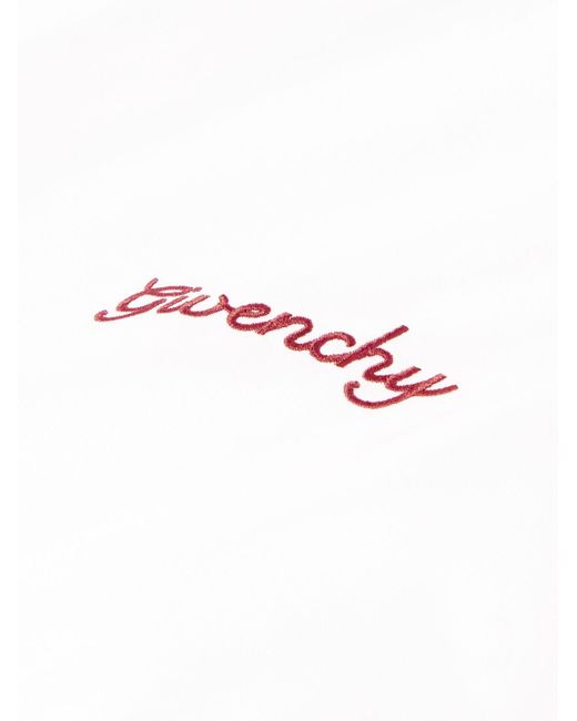 Giacca sportiva in twill di raso con logo ricamato di Givenchy in White da Uomo