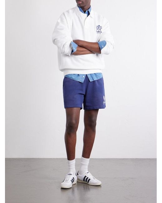 Polo Ralph Lauren White Logo-embroidered Cotton-blend Polo Sweater for men