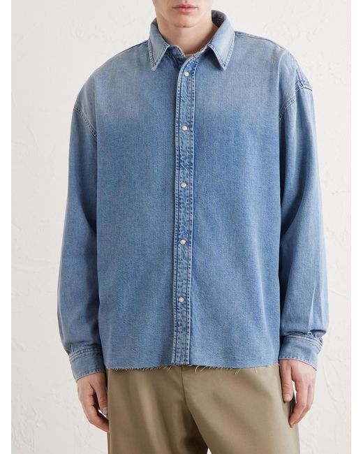FRAME Blue Denim Shirt for men