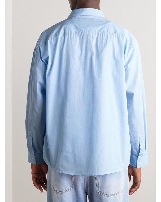 FRAME Blue Cotton Shirt for men