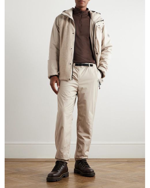 Loro Piana Natural Apo Tapered Buckled Logo-appliquéd Padded Ski Pants for men