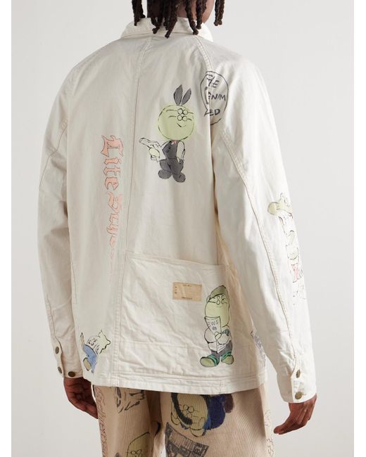 Kapital Natural Cactus Beer Printed Cotton-Twill Jacket for men