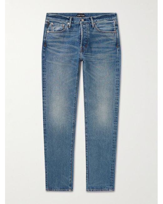 Tom Ford Blue Straight-leg Jeans for men