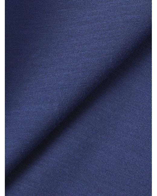 Derek Rose Basel Pyjama-Hose aus Stretch-MicroModal®-Jersey in Blue für Herren
