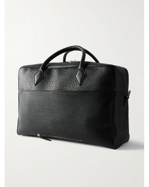 Metier Closer Two Day Weekender aus vollnarbigem Leder in Black für Herren