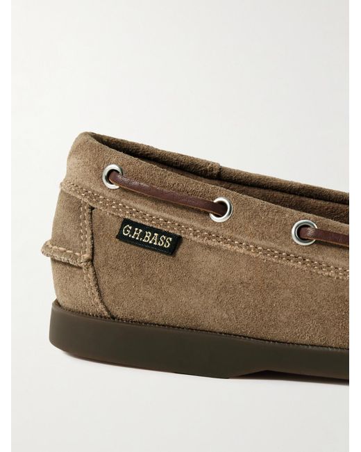 G.H.BASS Jetty II Bootsschuhe aus Veloursleder in Brown für Herren