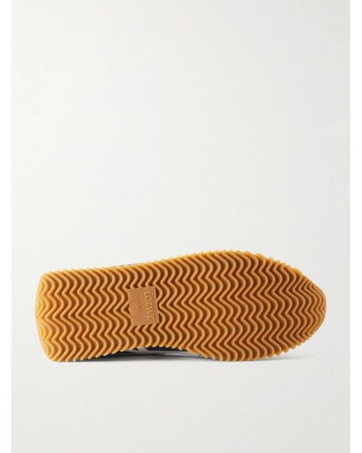 Loewe Blue Flow Runner 2.0 Suede-Trimmed Shell Sneakers for men