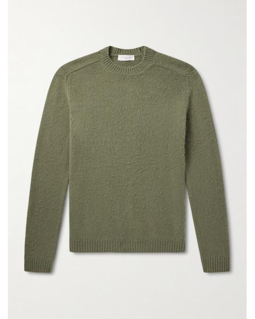 Boglioli Green Slim-Fit Wool And Cashmere-Blend Sweater for men