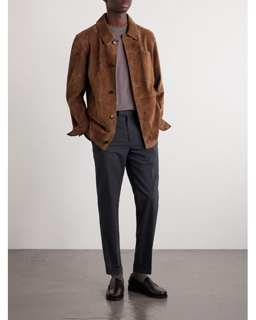 Beams Plus Blue Ivy Straight-Leg Woven Suit Trousers for men