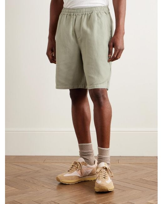 Shorts A Gamba Dritta di Folk in Green da Uomo
