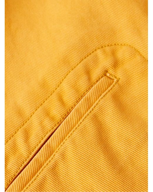 Bode Banbury Bomberjacke aus Baumwoll-Twill in Yellow für Herren