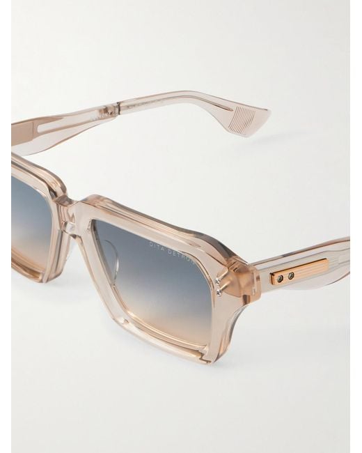 Dita Eyewear Brown Grandmaster-Nine Square-Frame Acetate Suglasses for men