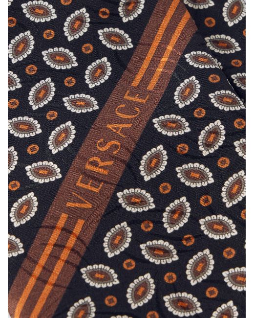 Versace White 9Cm Silk-Jacquard Tie for men