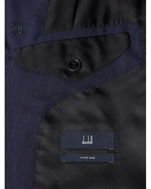 Dunhill Doppelreihiges Sakko aus Wolle mit Nadelstreifen in Blue für Herren