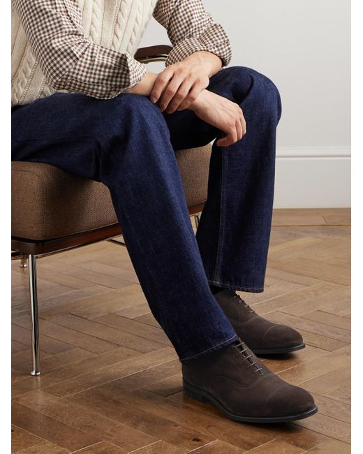 Church's Brown Consul R 2.0 Suede Oxford Shoes for men
